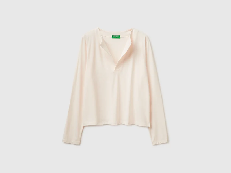 T-shirt con revers