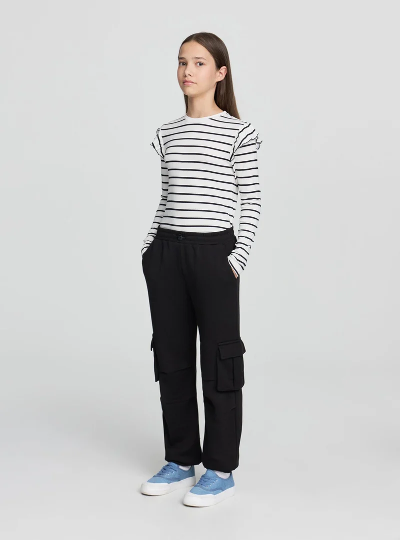 Pantaloni tuta parachute cargo