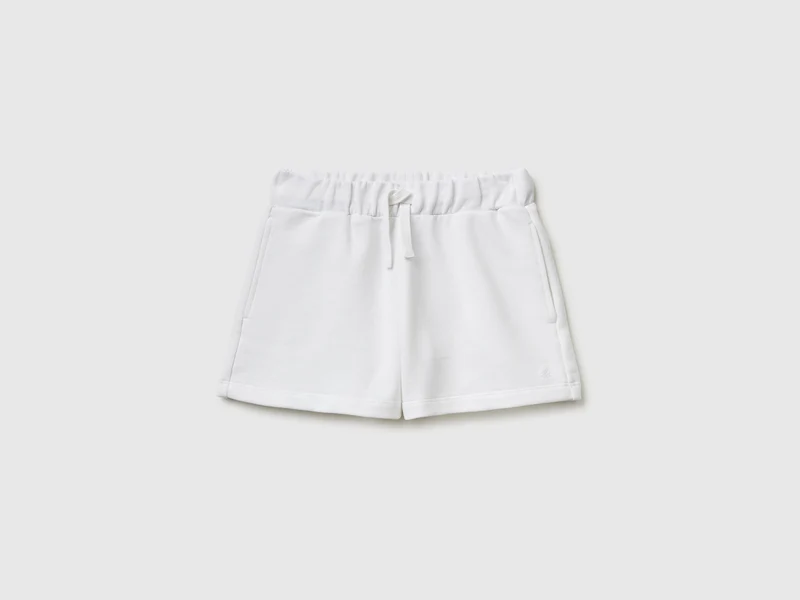 Shorts in felpa con coulisse