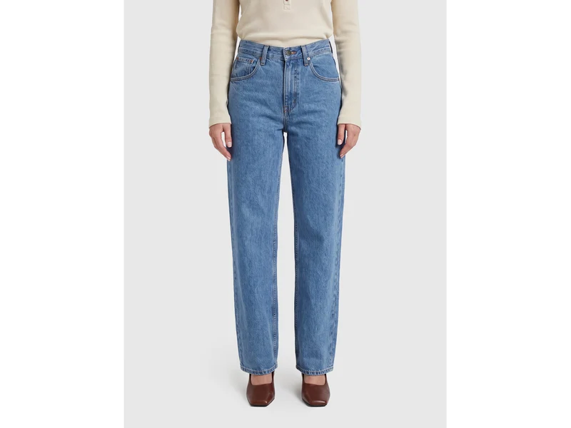 Jeans wide fit lavaggio chiaro