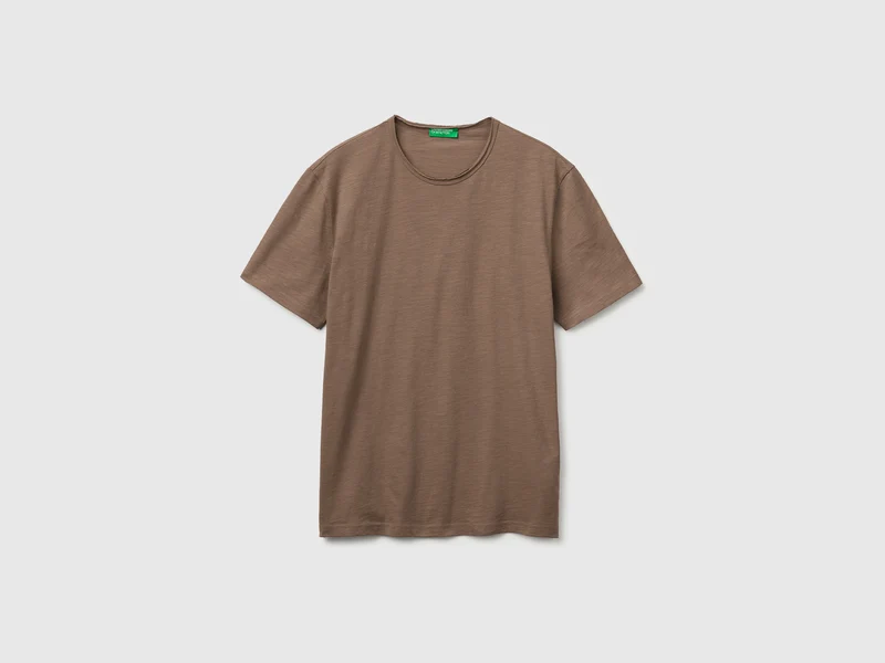 T-shirt in cotone fiammato