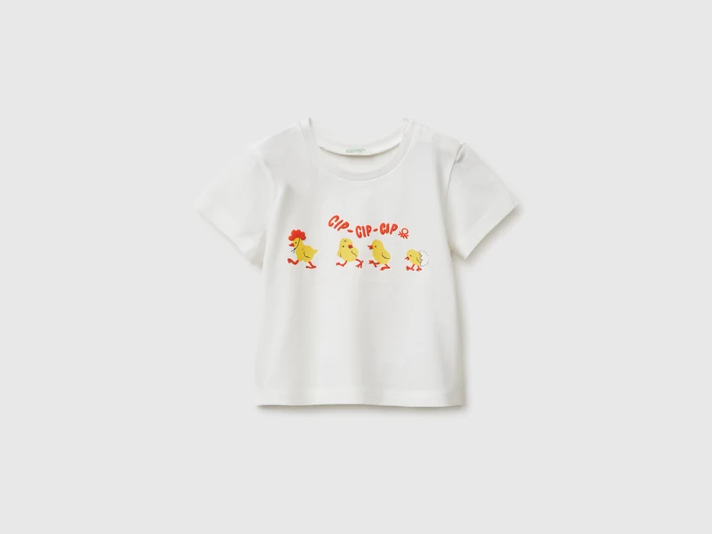 T-shirt in cotone bio con stampa