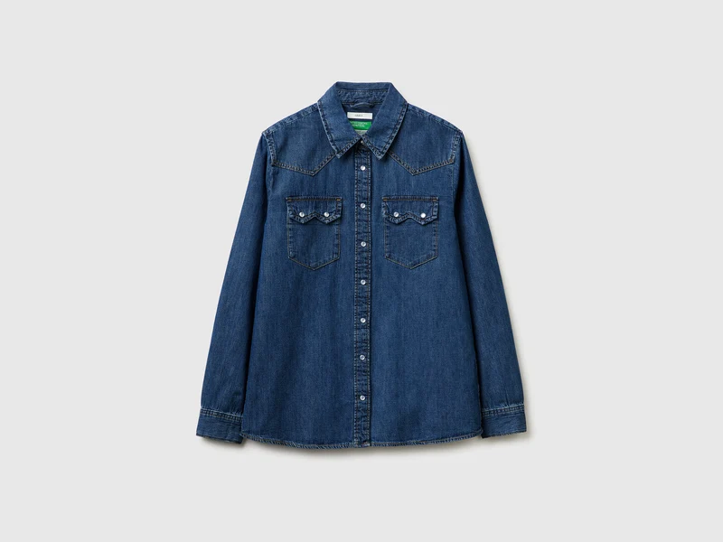 Camicia western di jeans