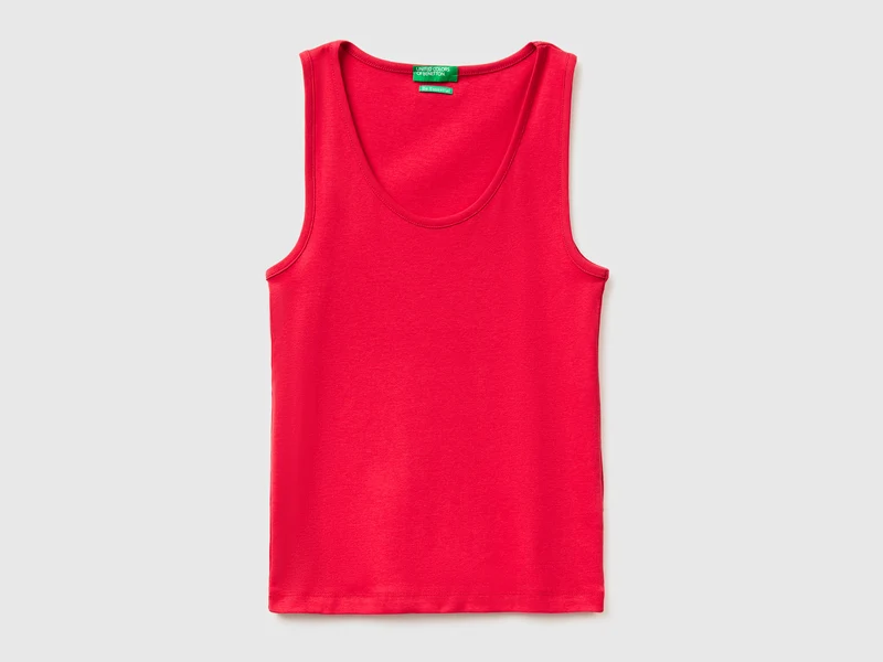 Canotta a costine slim fit
