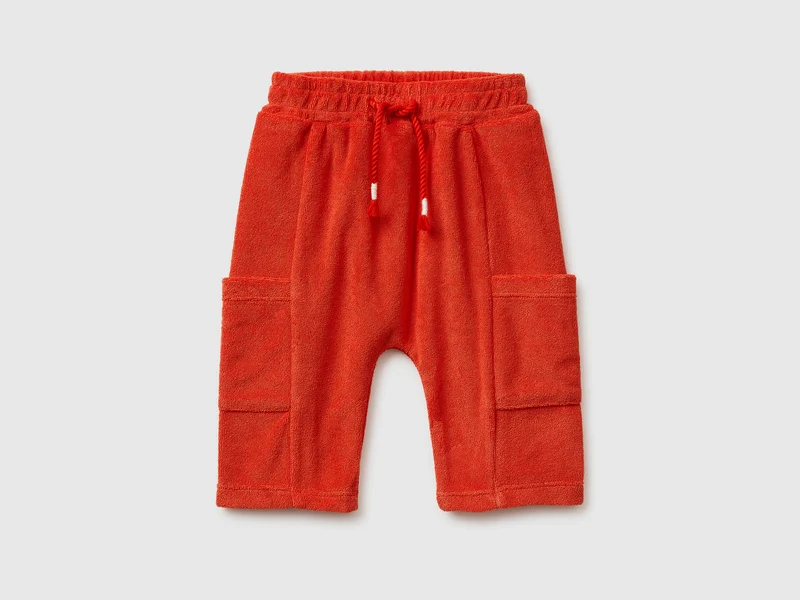 Pantaloni in spugna con tasche