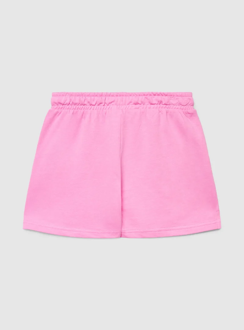 Shorts tinta unita con coulisse