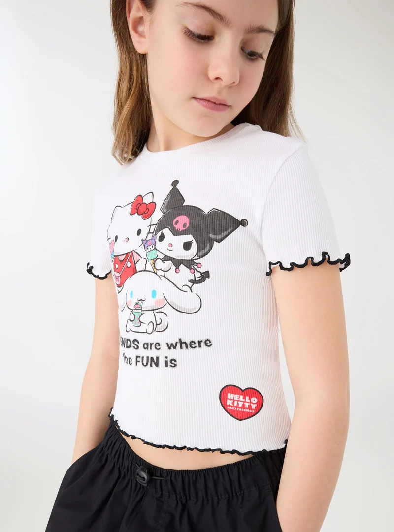 T-shirt con stampa Hello Kitty