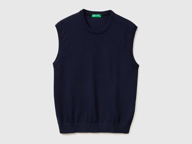Gilet in cotone tricot