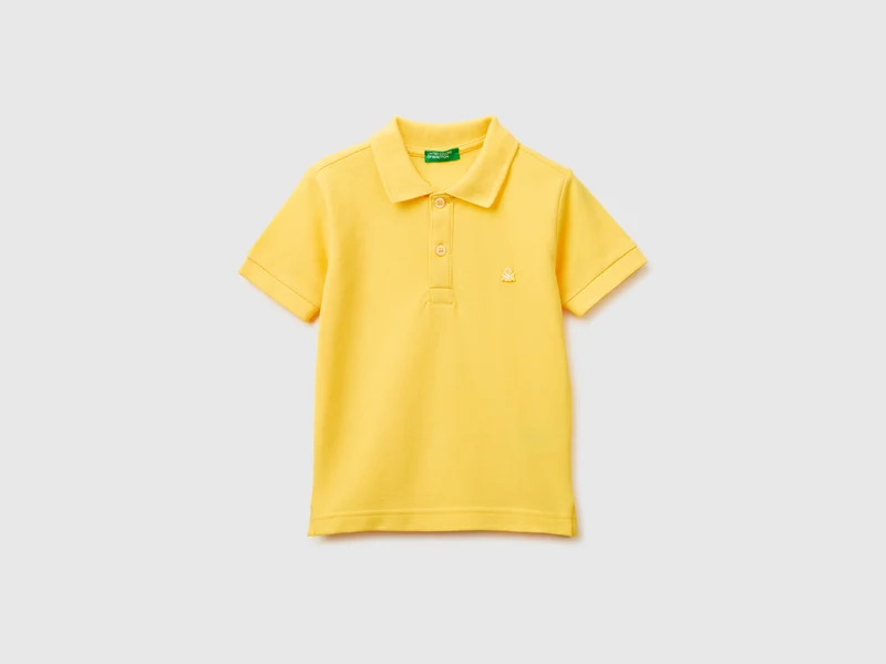 Polo manica corta in puro cotone