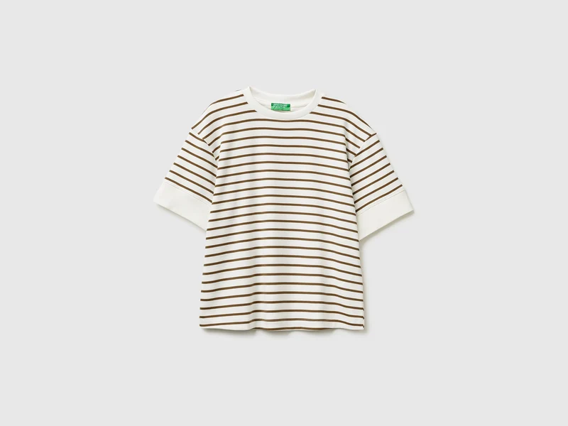 T-shirt manica corta a righe