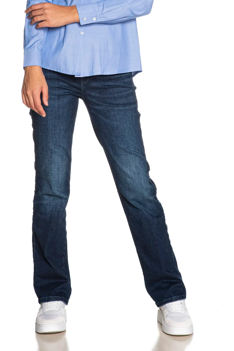 Jeans Guess Sexy Straight Da Donna Denim Medium Dark Blu