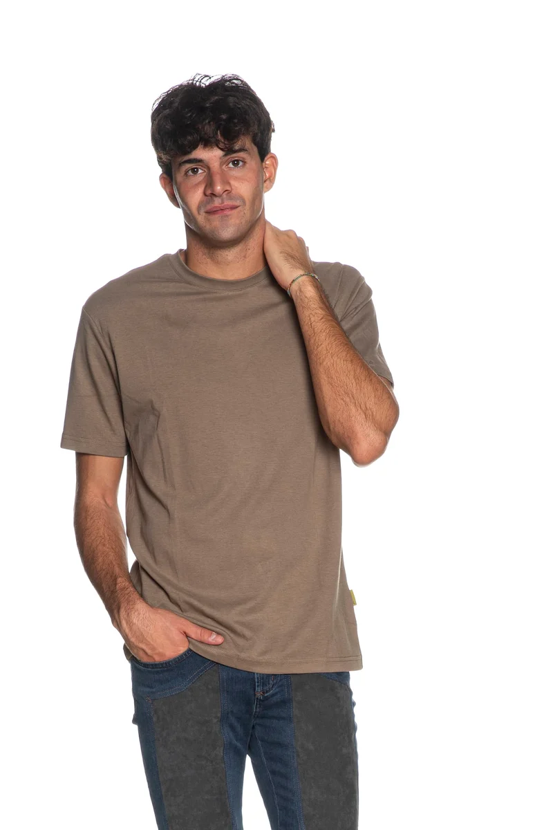 T Shirt Gianni Lupo Classic No L Da Uomo Nocciola