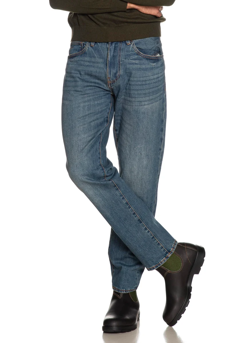 Jeans Armani Exchange 5 Pkts Com Sl Da Uomo Denim Medium Blu