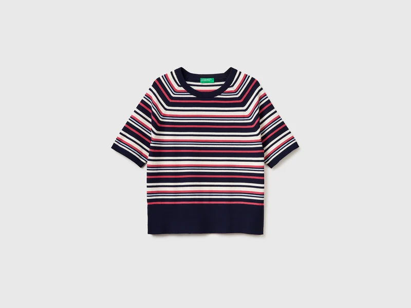 Maglia manica corta a righe