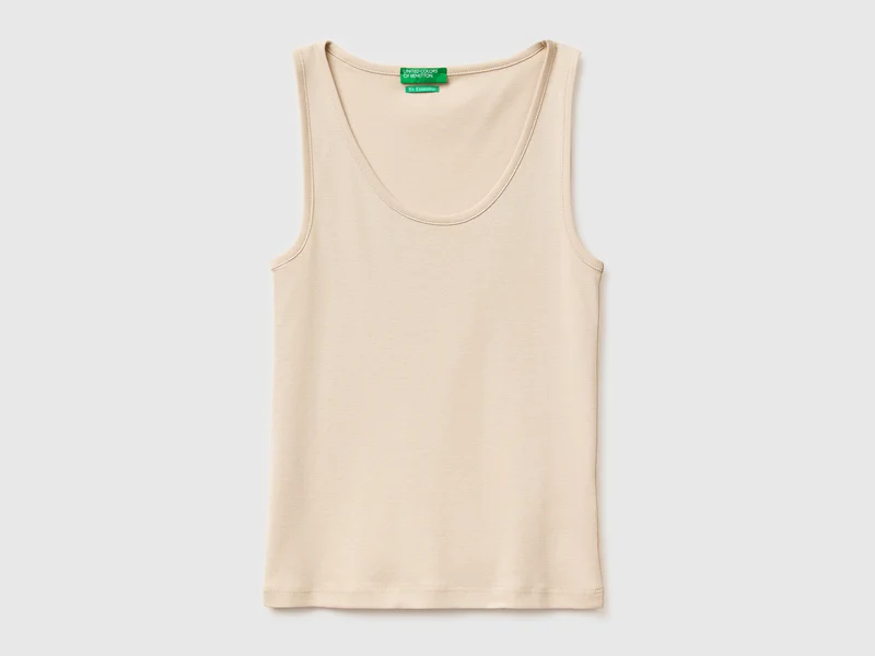 Canotta a costine slim fit