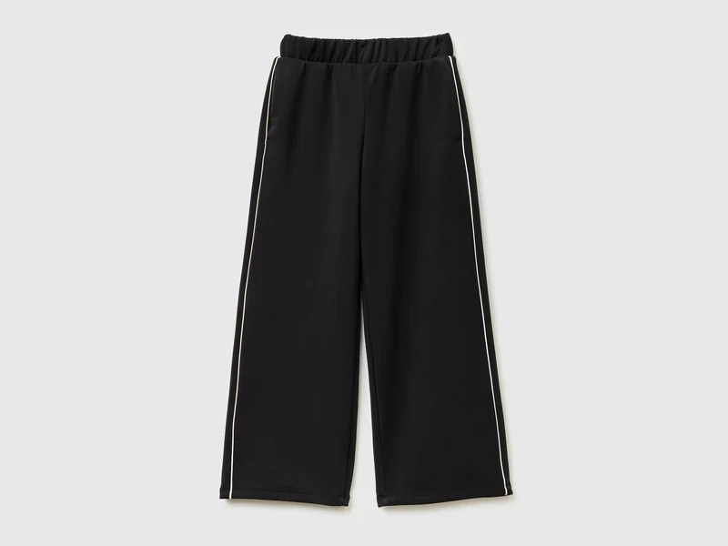 Pantaloni wide fit in neoprene