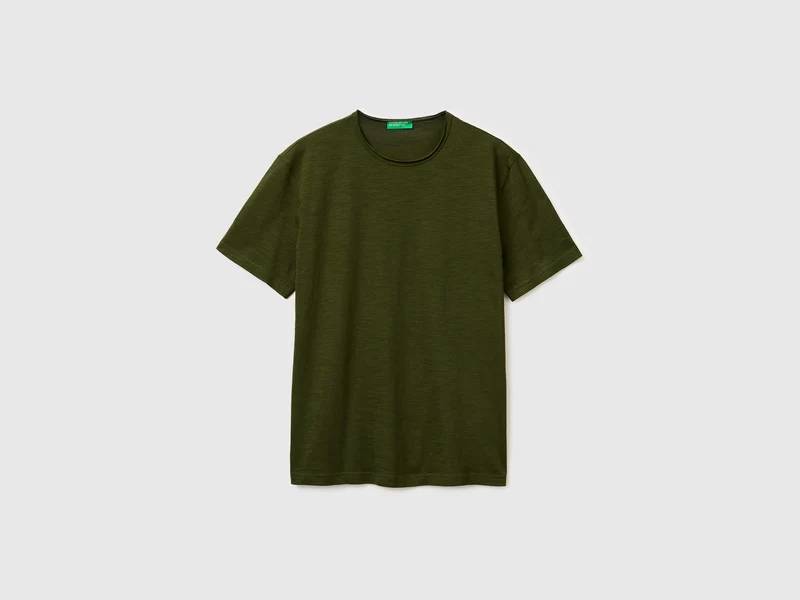 T-shirt in cotone fiammato