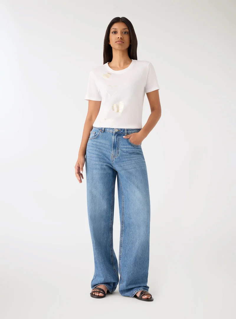 T-shirt con cuori