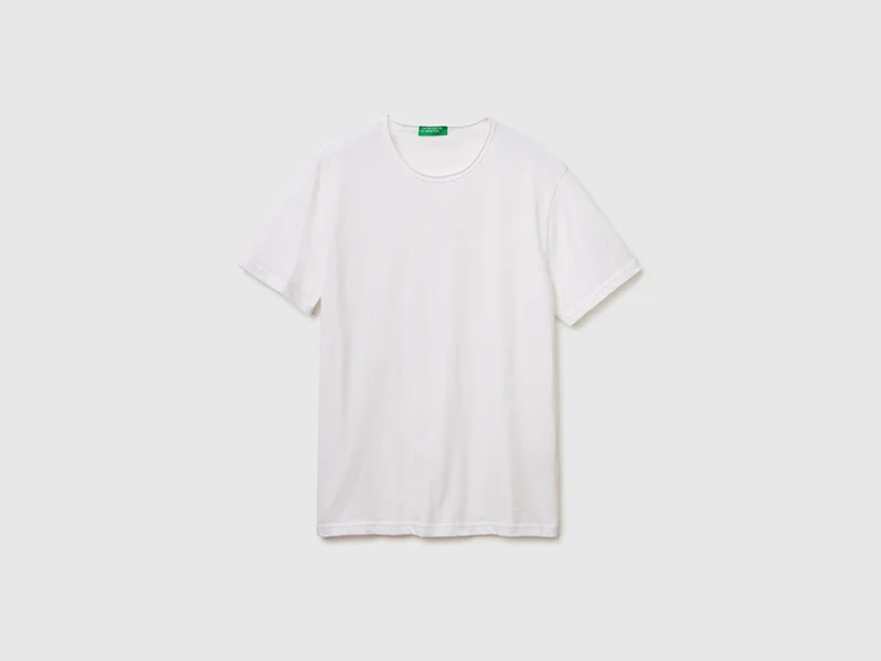 T-shirt in cotone fiammato