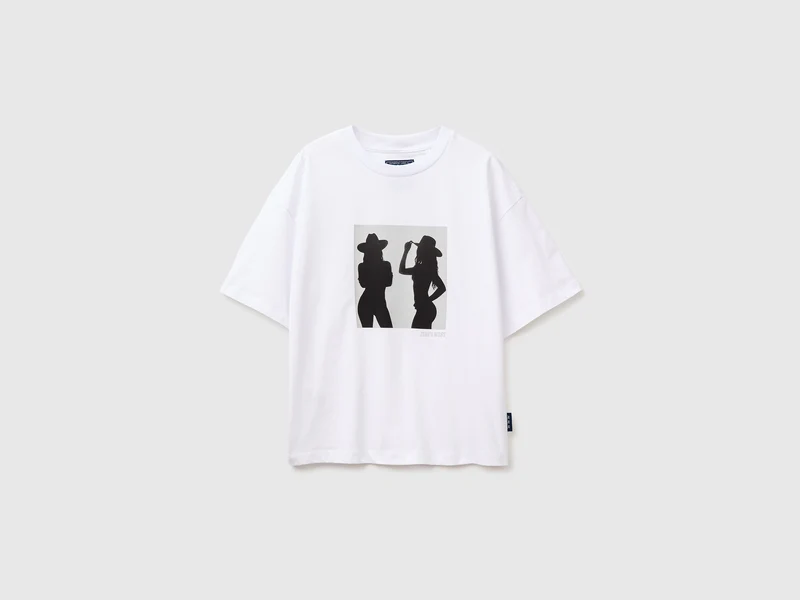 T-shirt con stampa western
