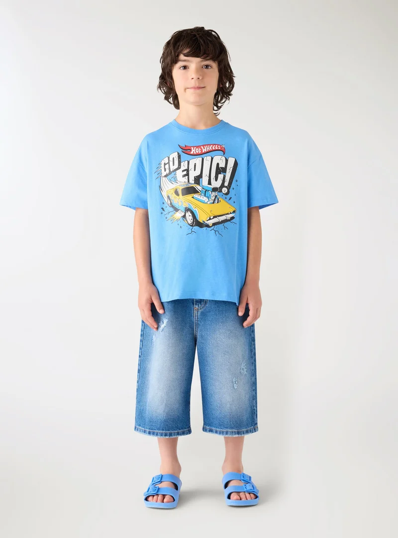 T-shirt con stampa Hot Wheels®