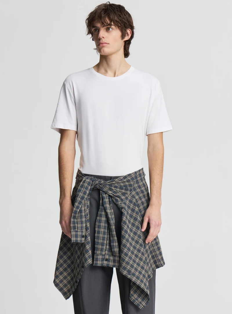 T-shirt slim fit a tinta unita