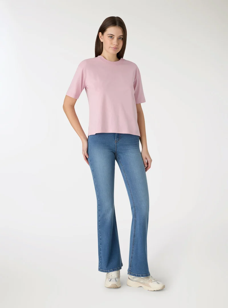 T-shirt ampia tinta unita