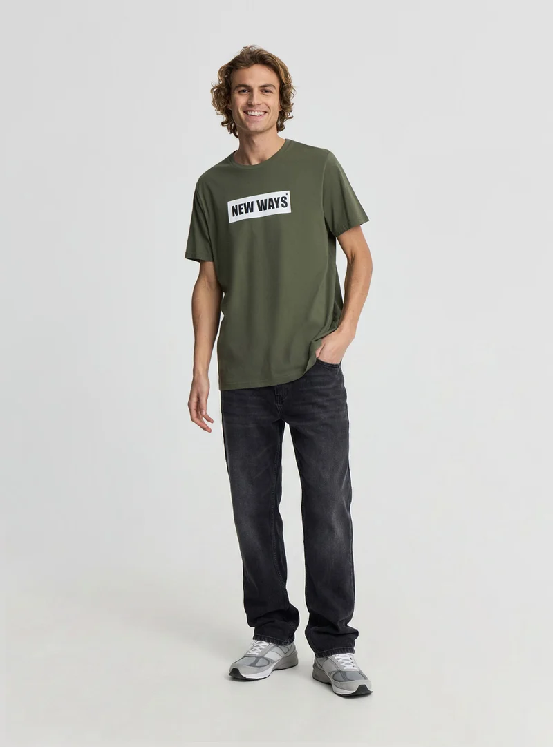 T-shirt con scritta