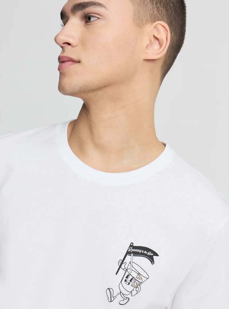 T-shirt con stampa simpatica