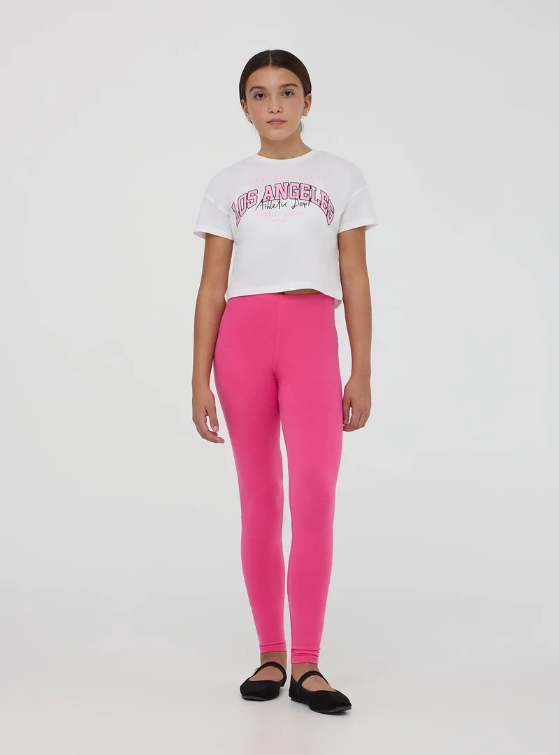 T-shirt con stampa in stile college