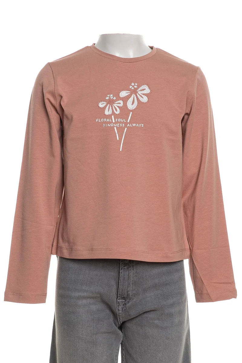 T Shirt Mayoral Flora Da Bambina Rosa Antico