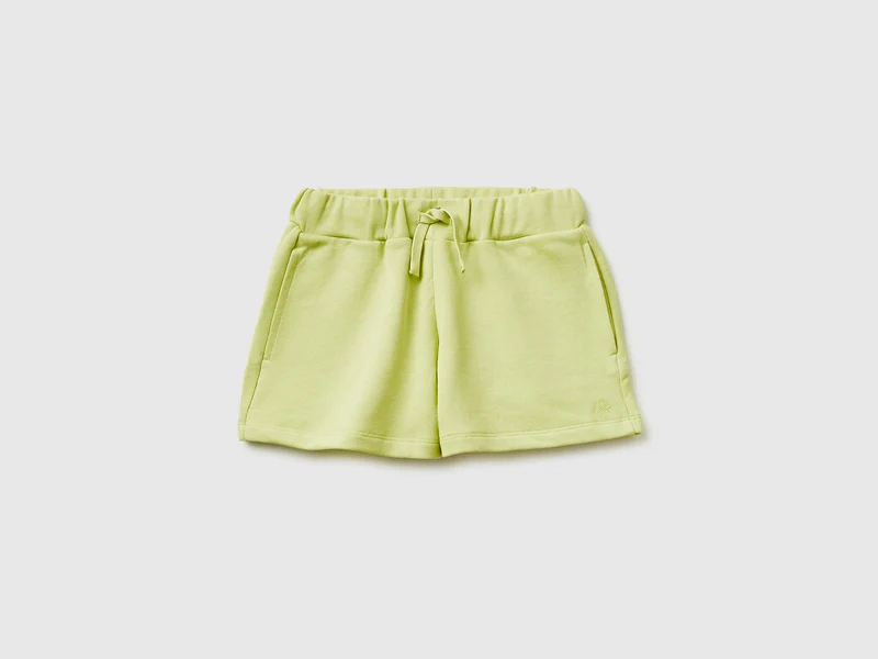 Shorts in felpa con coulisse