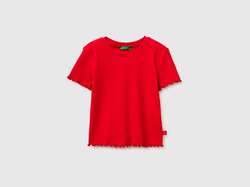 T-shirt slim fit a costine