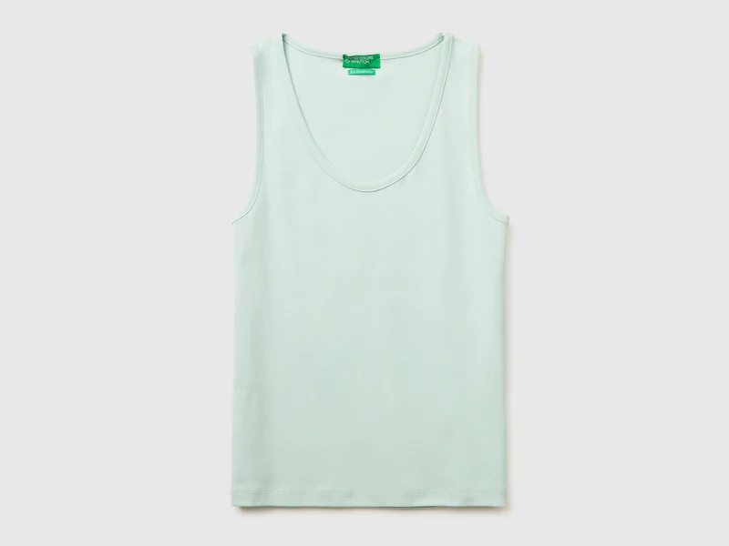 Canotta a costine slim fit