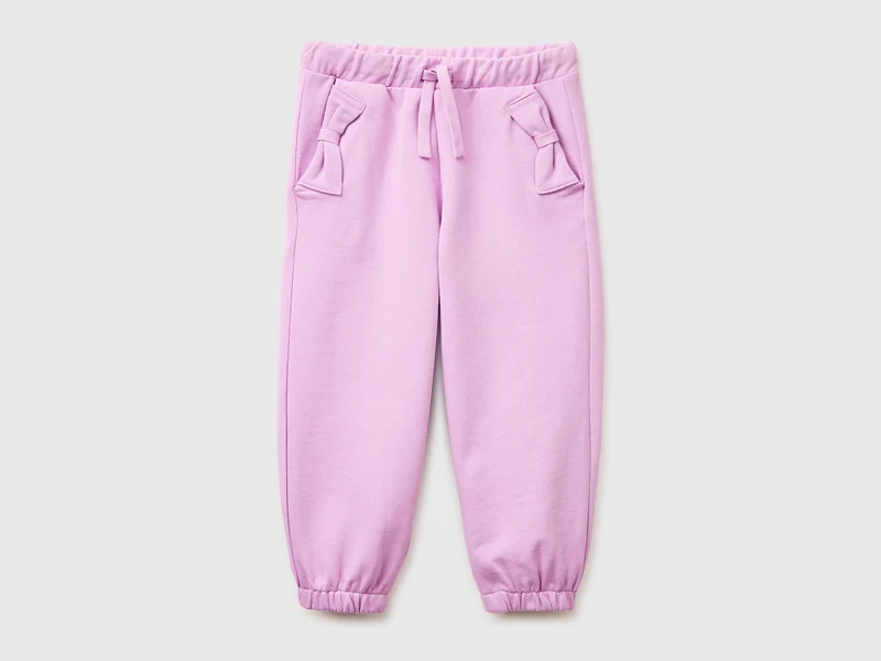 Pantaloni in felpa con fiocchi