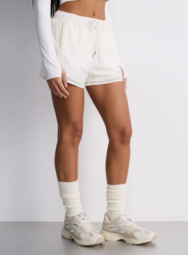 Pantaloncini tuta sportivi tinta unita