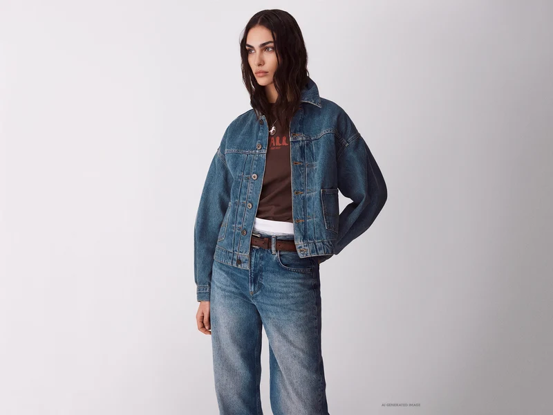Giubbino in denim vintage