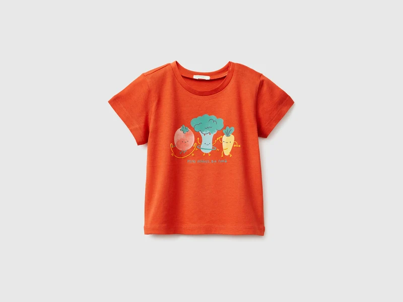 T-shirt in cotone bio con stampa