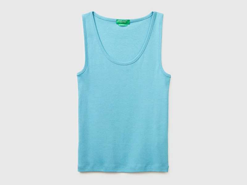 Canotta a costine slim fit