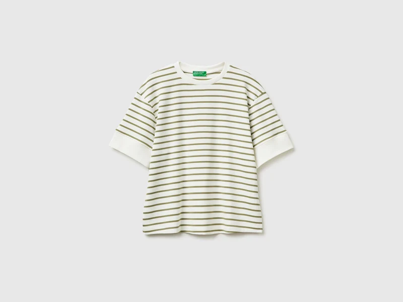 T-shirt manica corta a righe