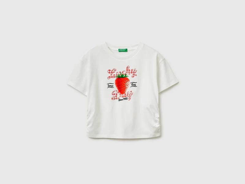 T-shirt arricciata sui fianchi