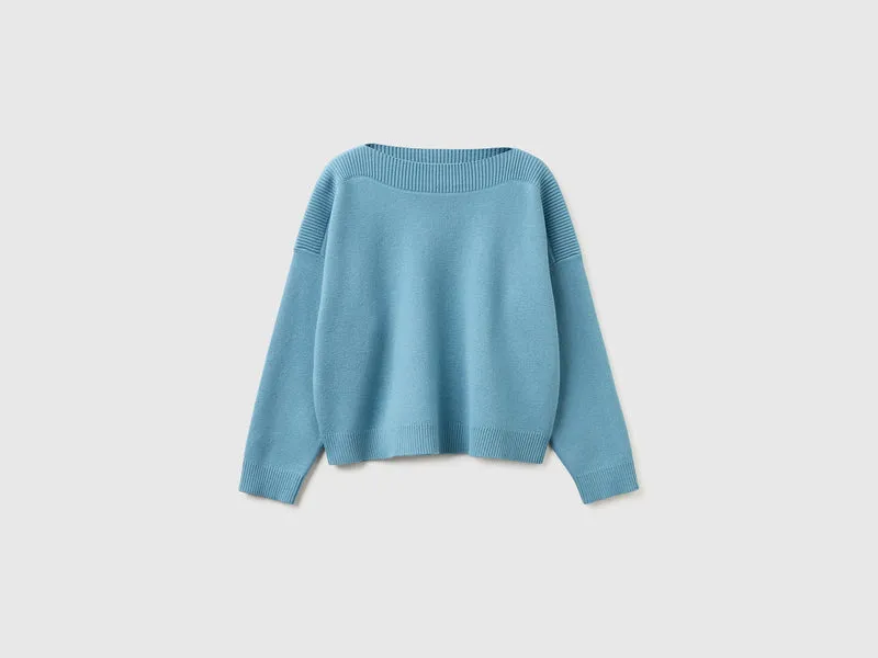 Maglia jacquard boxy fit