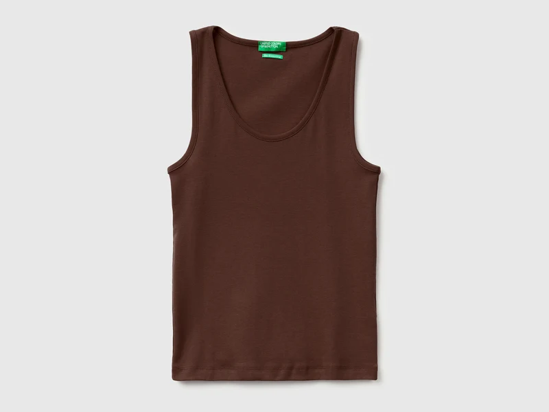 Canotta a costine slim fit