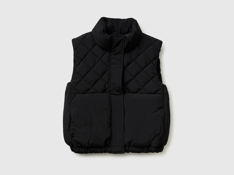 Gilet imbottito con collo alto