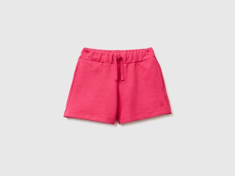 Shorts in felpa con coulisse