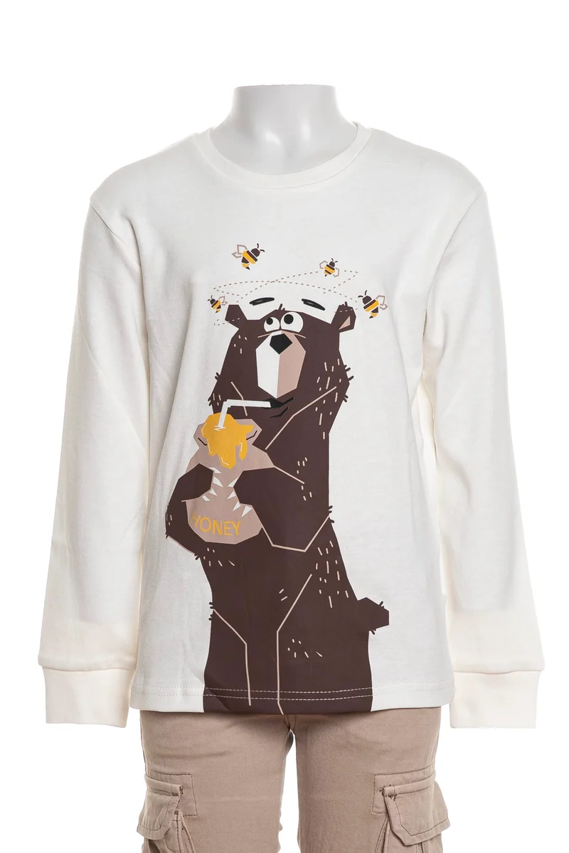 T-Shirt Sarabanda Honey Bear Da Bambino Latte