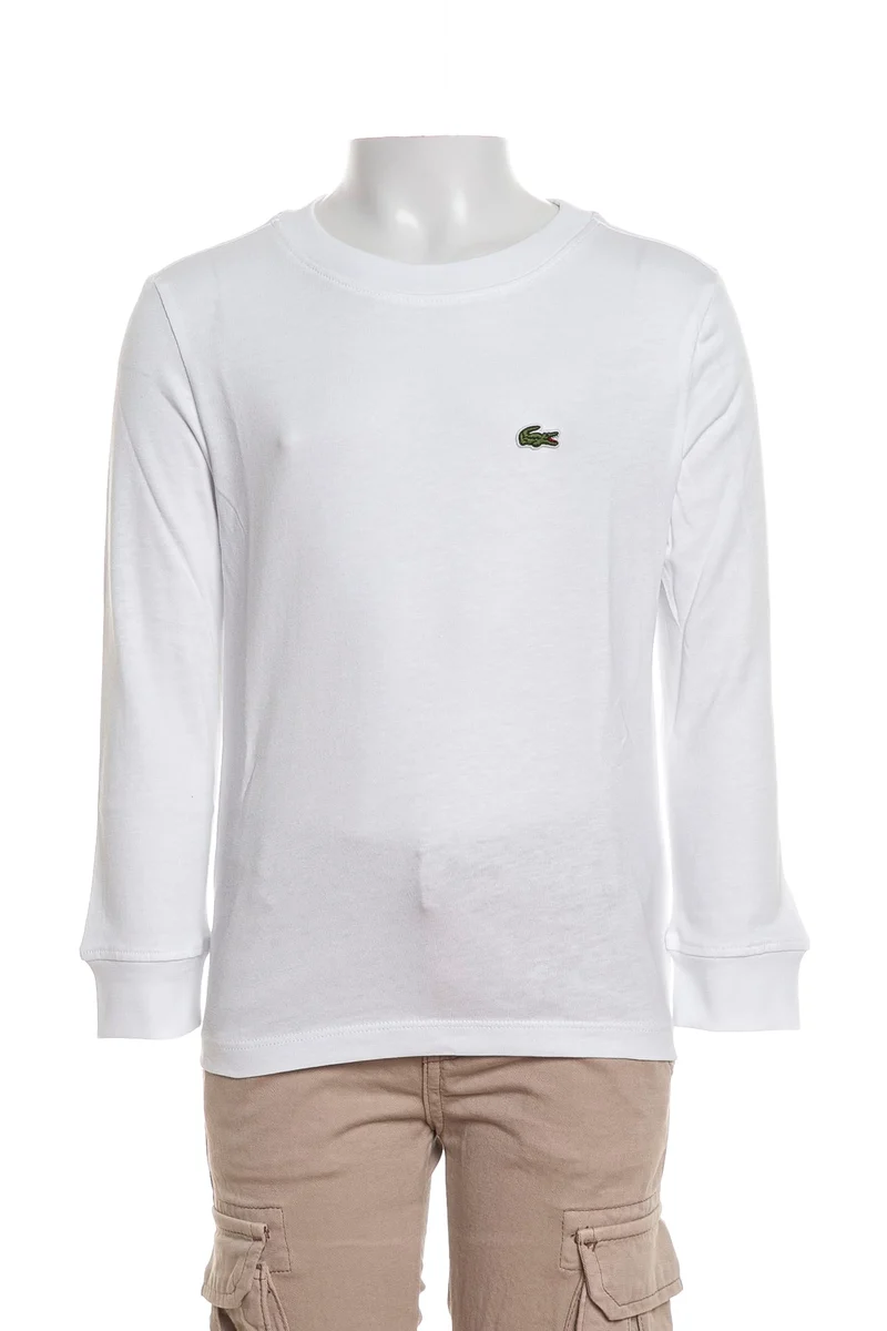 T-Shirt Lacoste Jr 947112 Da Bambino Bianca