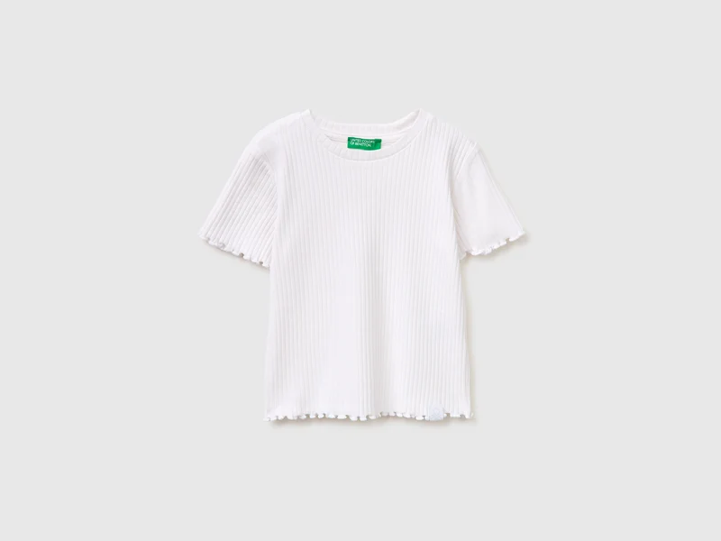 T-shirt a costine stretch