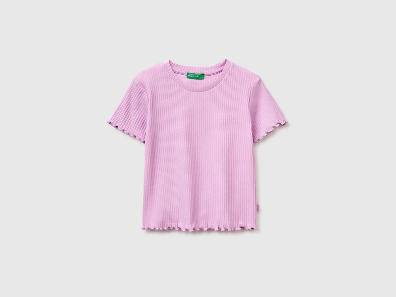 T-shirt slim fit a costine