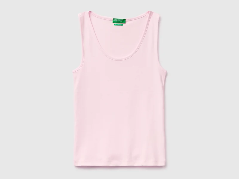 Canotta a costine slim fit